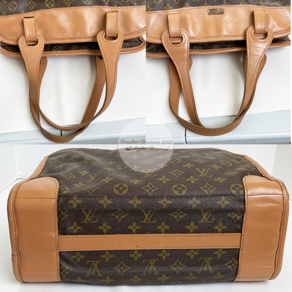 Louis Vuitton Bag Tote Monogram Carry On Diaper Bag French Co Vintage 70s Rare - Picture 10 of 14